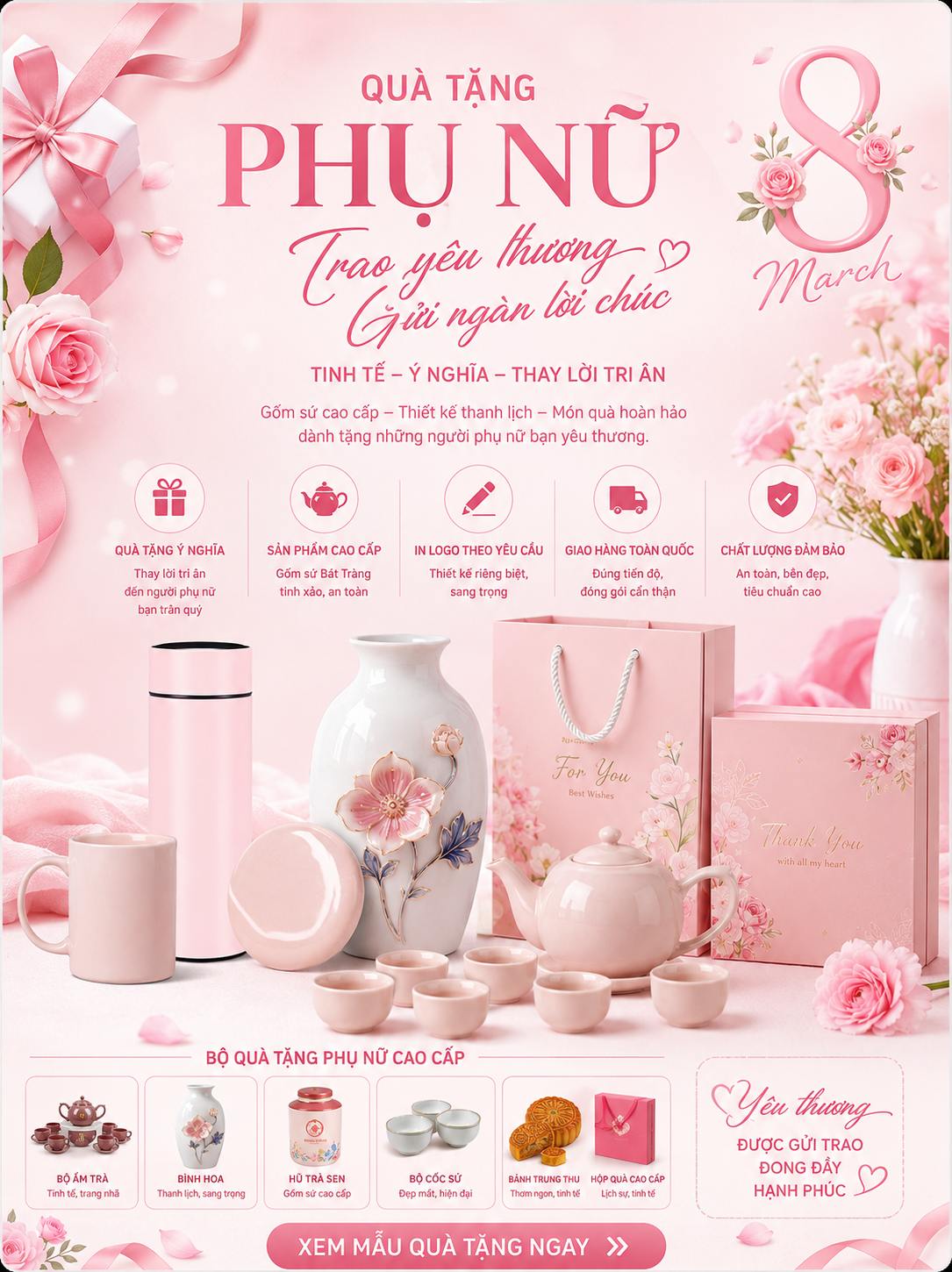 Quà tặng Phụ Nữ 8-3