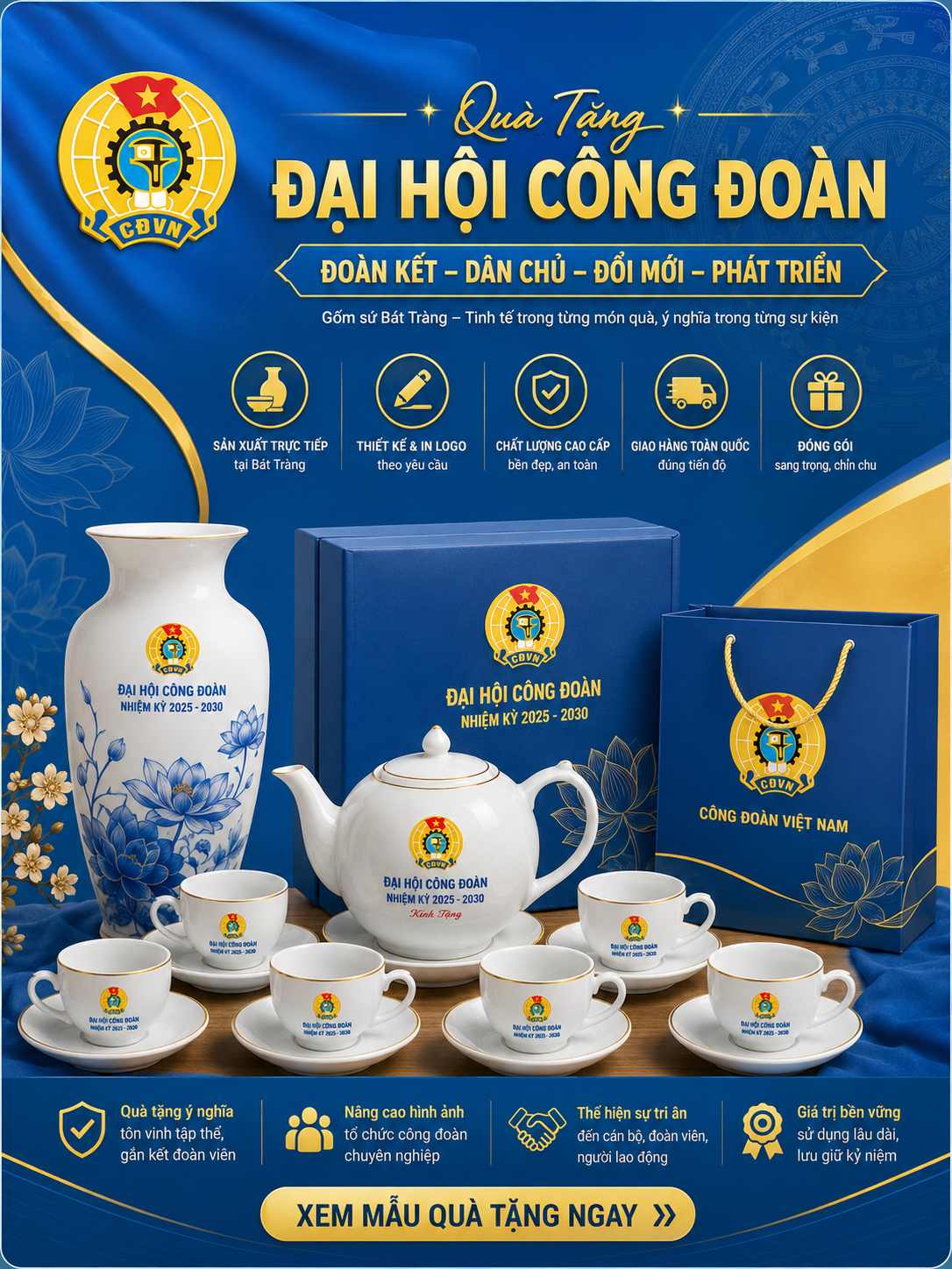 Quà tặng đại hội Công Đoàn
