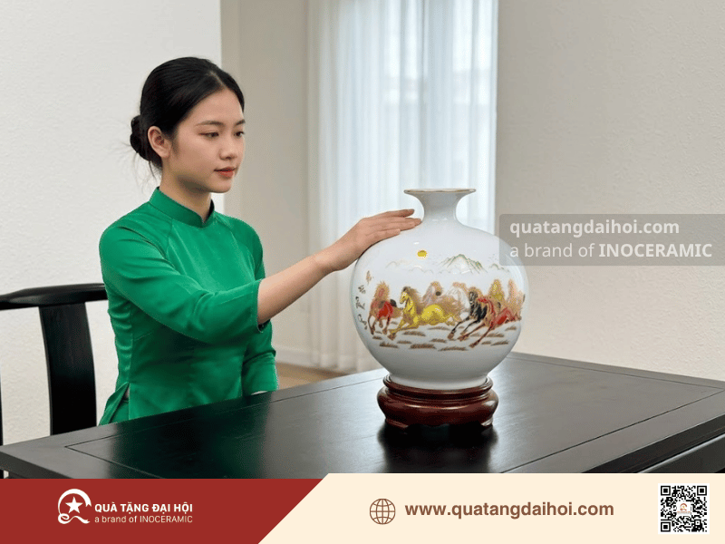 Bình hút lộc Mã Đáo Thành Công làm quà tặng tinh tế - Quà Tặng Đại Hội Bình hút lộc Mã Đáo Thành Công làm quà tặng tinh tế