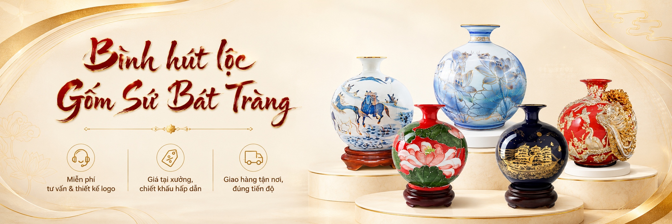 Bình hút lộc làm quà tặng Đại Hội