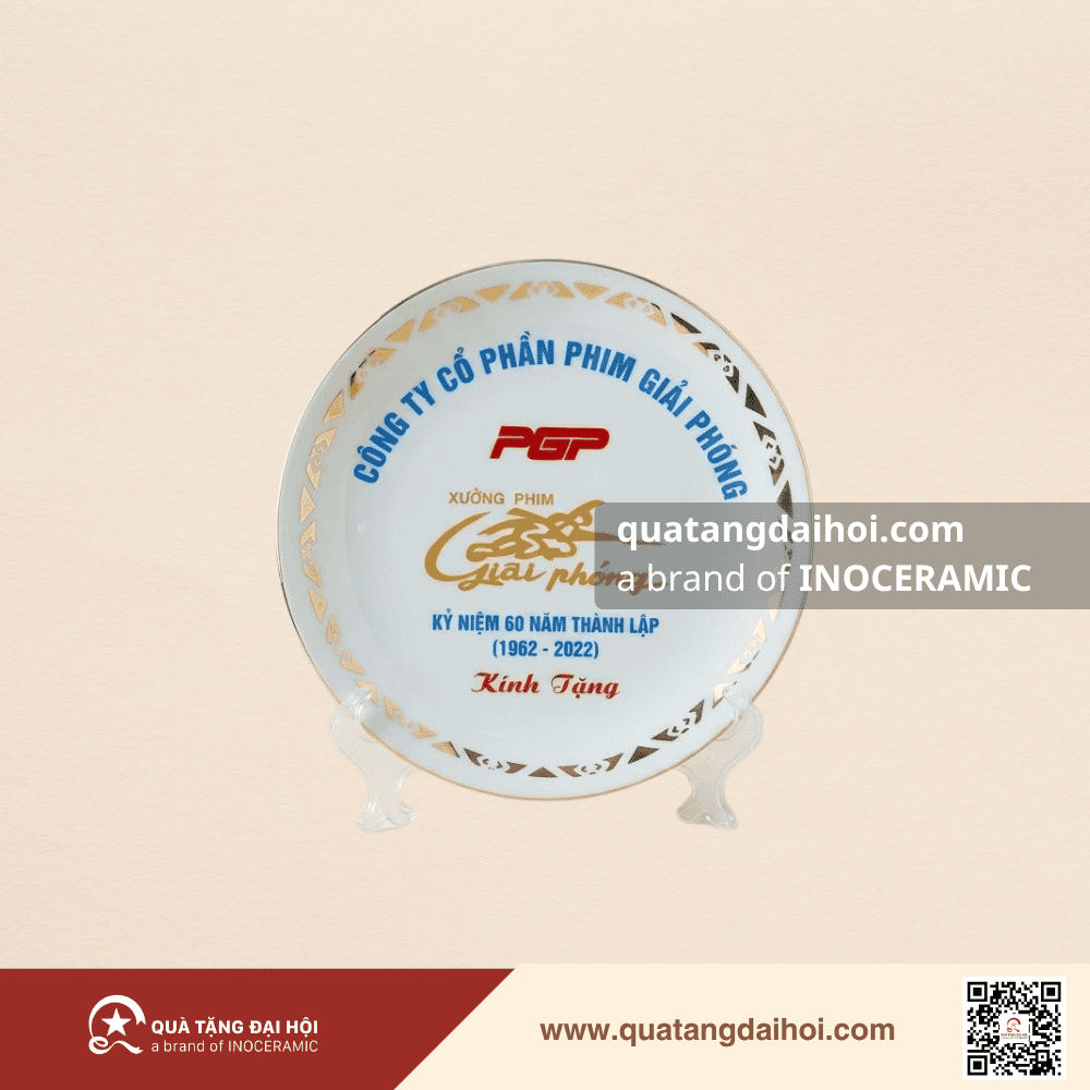 Đĩa biểu trưng kỷ niệm thành lập công ty - Quà Tặng Đại Hội Đĩa biểu trưng kỷ niệm thành lập công ty