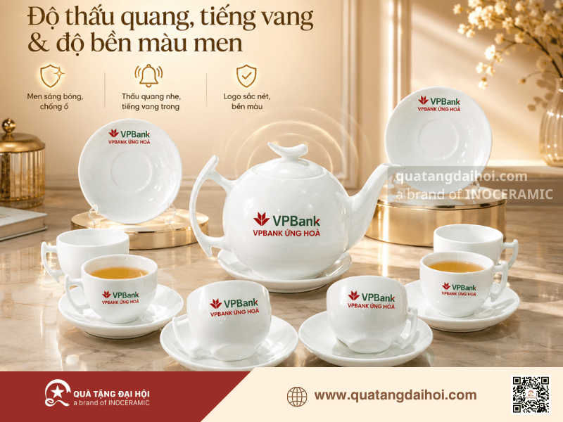 Độ thấu quang, tiếng vang và độ bền màu men - Quà Tặng Đại Hội Độ thấu quang, tiếng vang và độ bền màu men