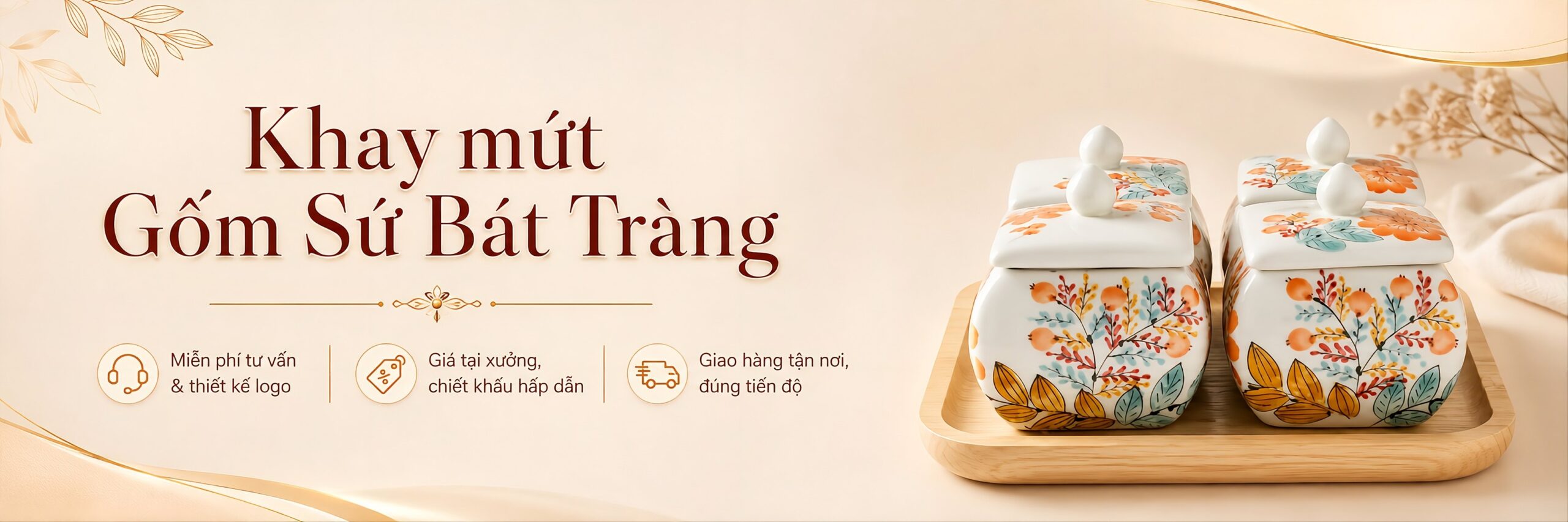 Khay mứt làm quà tặng Đại Hội
