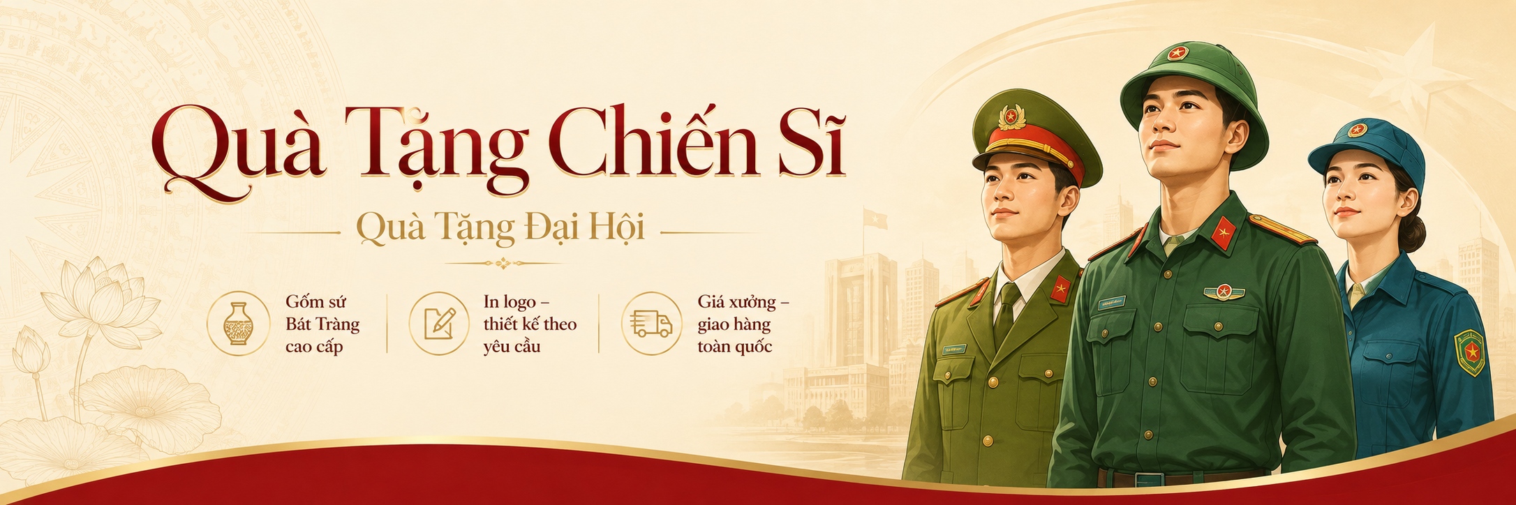 Quà Tặng Chiến Sĩ - Quà tặng Đại Hội