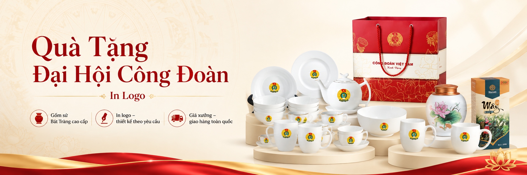 Quà Tặng Đại Hội Công Đoàn In Logo