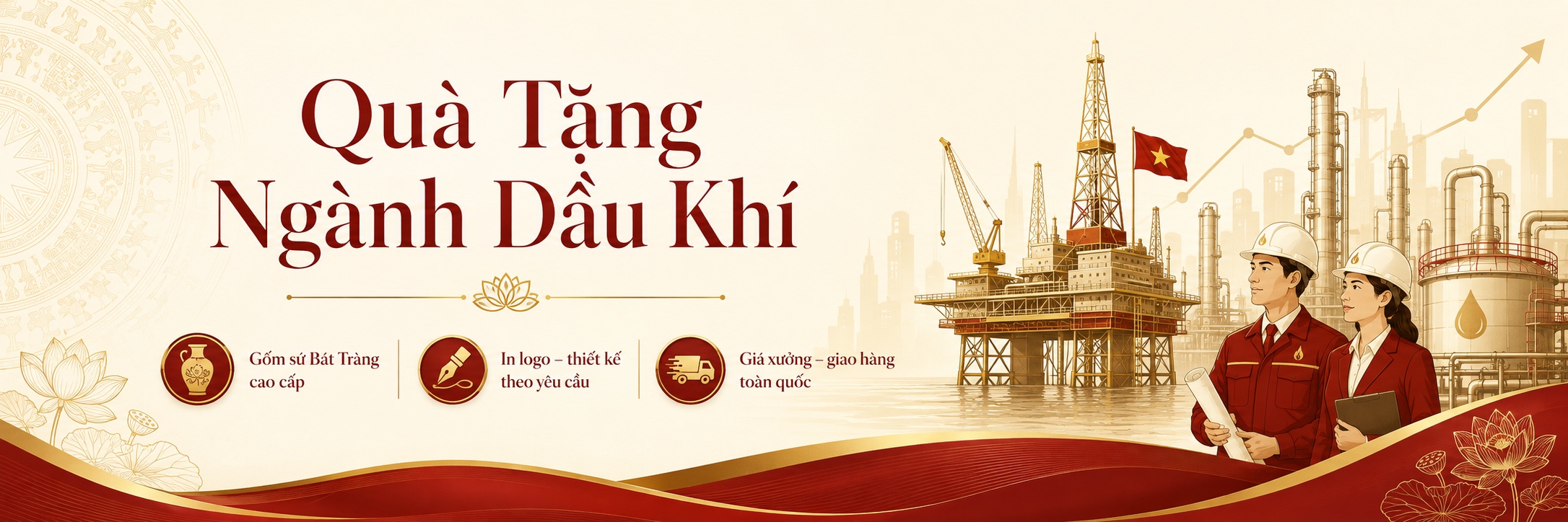 Quà tặng ngành Dầu Khí - Quà tặng Đại Hội