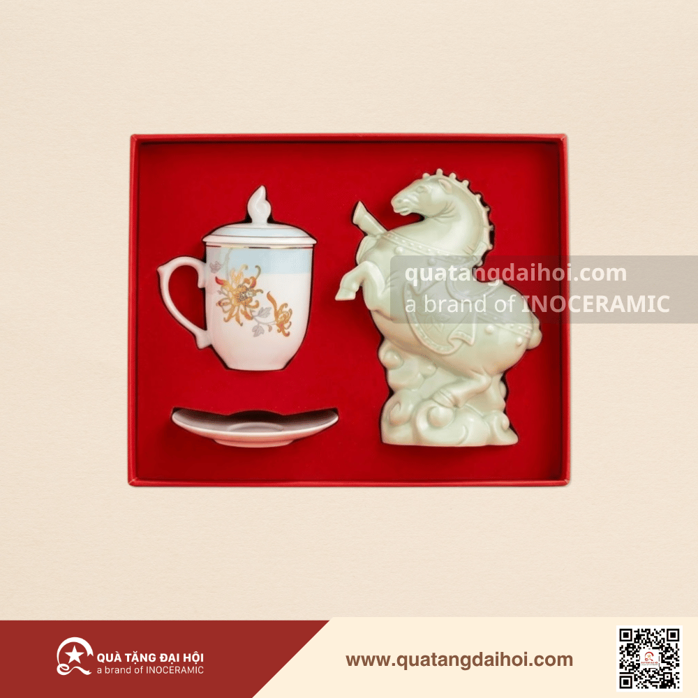 Set phong thủy Mã Đáo Kim Cúc - Quà Tặng Đại Hội Set phong thủy Mã Đáo Kim Cúc