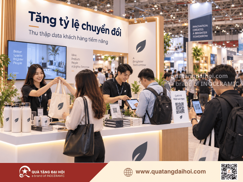 Quà tặng hội chợ triển lãm tăng tỷ lệ chuyển đổi và thu thập data khách hàng - Quà Tặng Đại Hội Quà tặng hội chợ triển lãm tăng tỷ lệ chuyển đổi và thu thập data khách hàng
