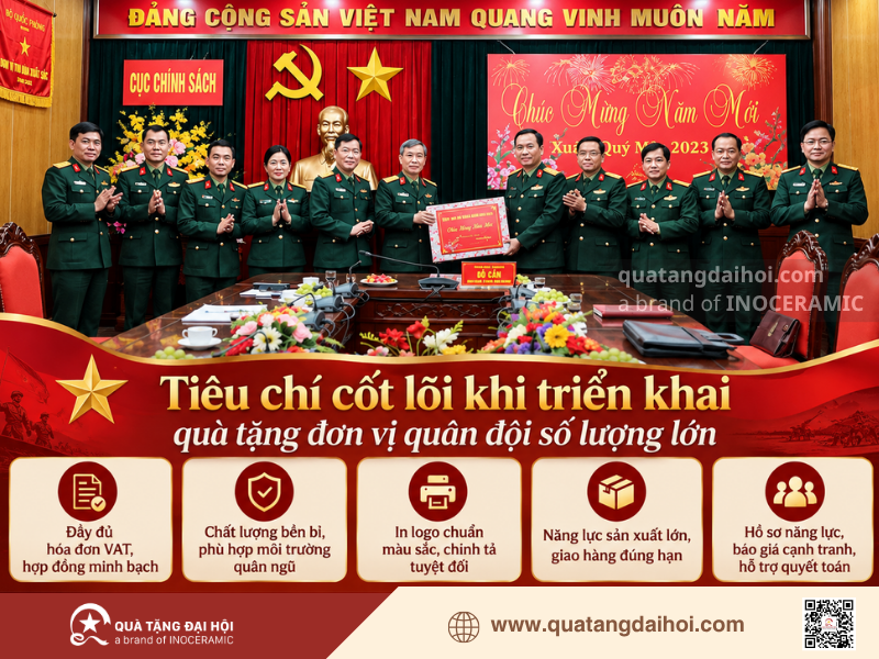 Tiêu chí cốt lõi khi triển khai quà tặng đơn vị quân đội số lượng lớn - Quà Tặng Đại Hội Tiêu chí cốt lõi khi triển khai quà tặng đơn vị quân đội số lượng lớn