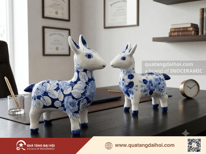Tượng dê Thanh Dương An Phúc mang ý nghĩa lời chúc bình an - Quà Tặng Đại Hội Tượng dê Thanh Dương An Phúc mang ý nghĩa lời chúc bình an