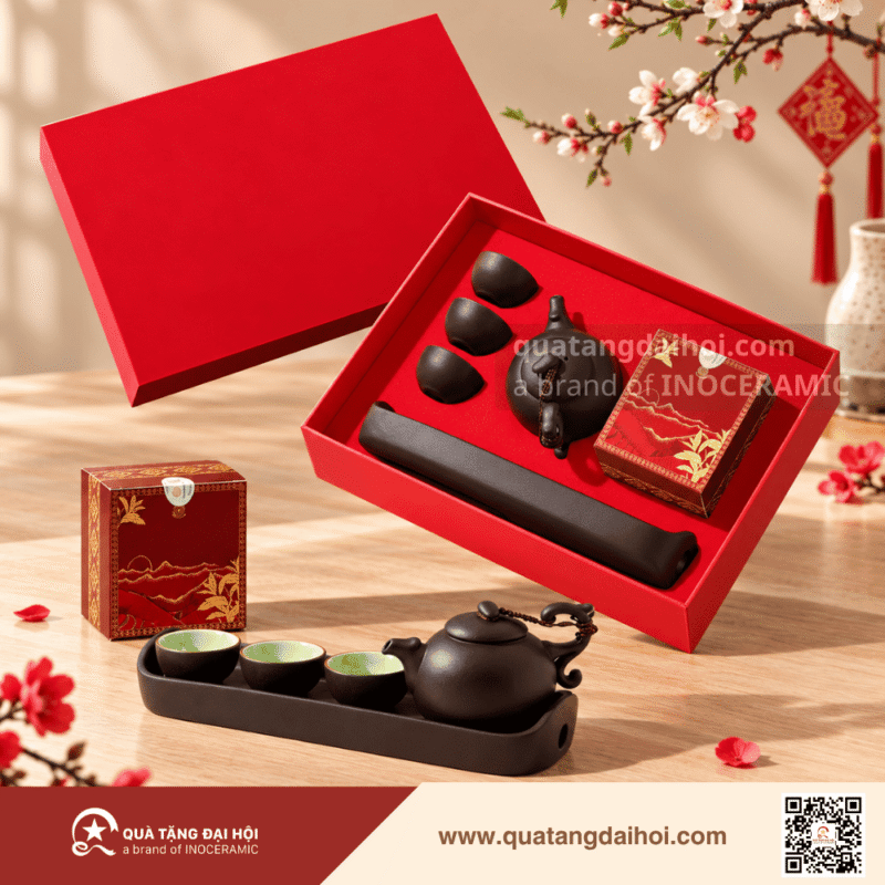 Giftset An Nhiên Tặng Khách Hàng Ngành Ngân Hàng - Quà Tặng Đại Hội Giftset An Nhiên Tặng Khách Hàng Ngành Ngân Hàng