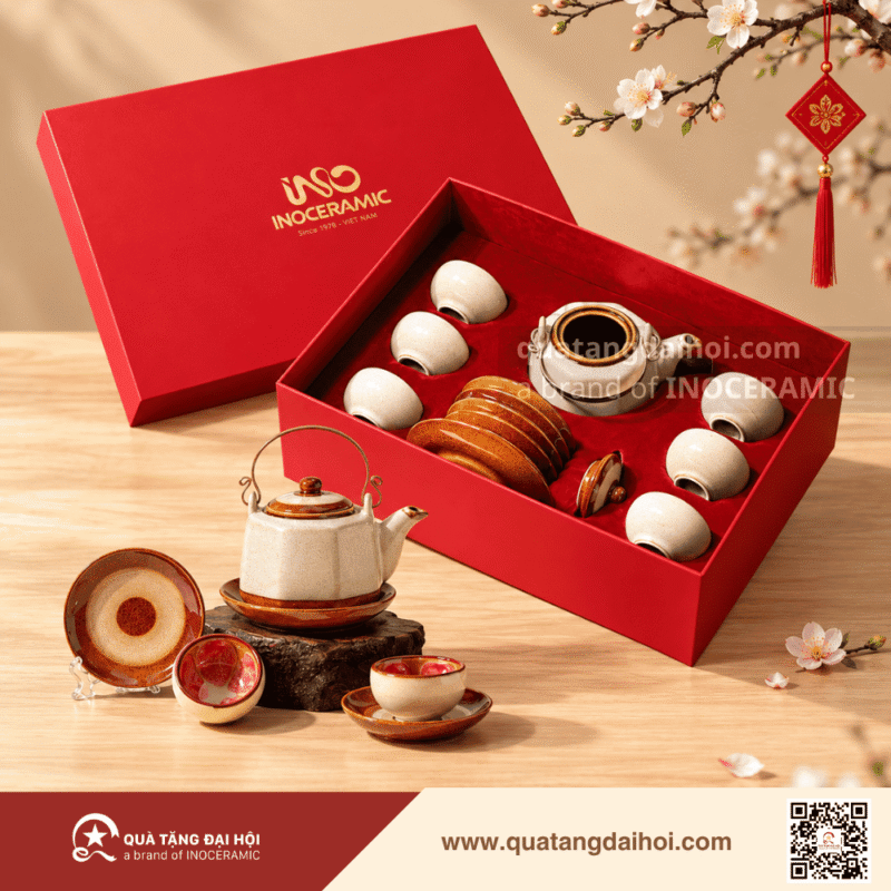 Bộ Quà Tặng Trà Việt Vạn Lộc Cát Tường Tặng Đối Tác Cao Cấp - Quà Tặng Đại Hội Bộ Quà Tặng Trà Việt Vạn Lộc Cát Tường Tặng Đối Tác Cao Cấp